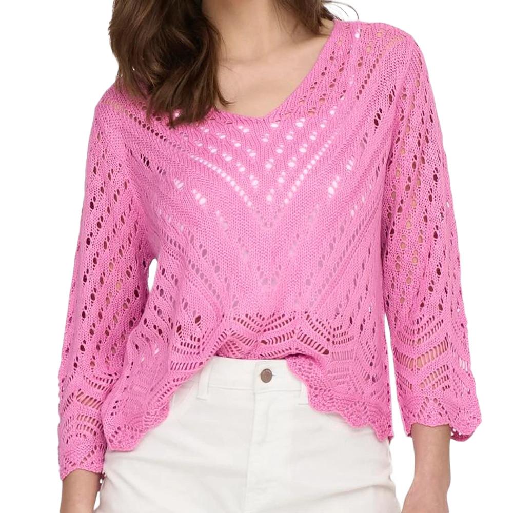 Pull En Maille Rose Femme JDY NEW pas cher