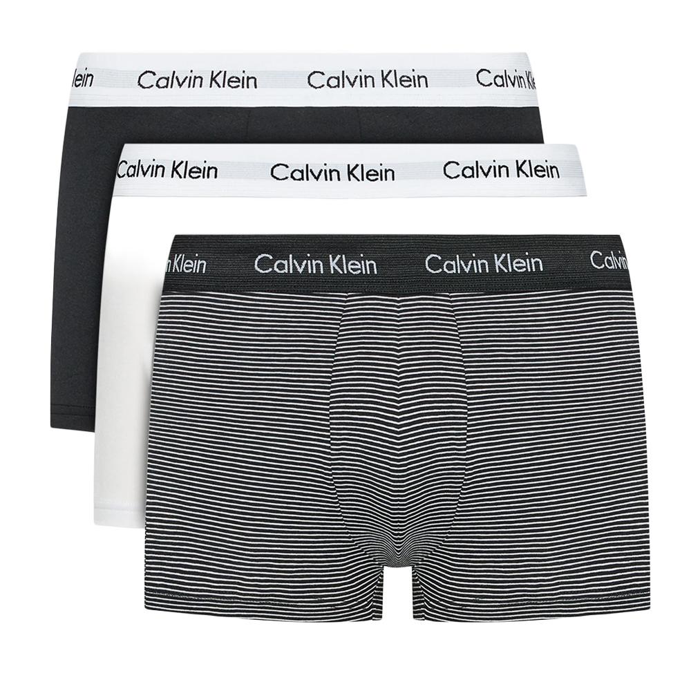 x3 Boxers Noir/Blanc Homme Calvin Klein Jeans Trunk pas cher