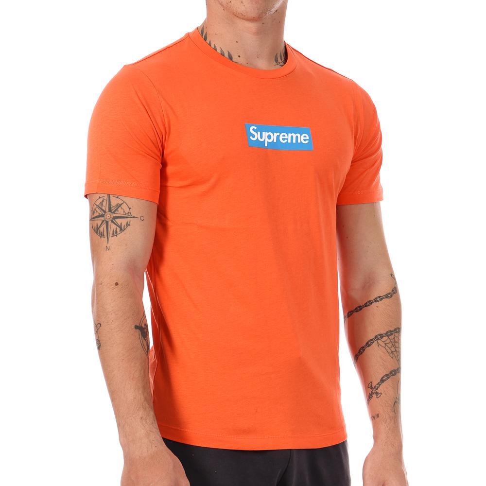 T-shirt Orange Homme Supreme Grip Michael pas cher