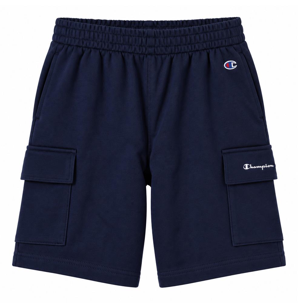Short Bleu Marine Garçon Champion Cargo pas cher