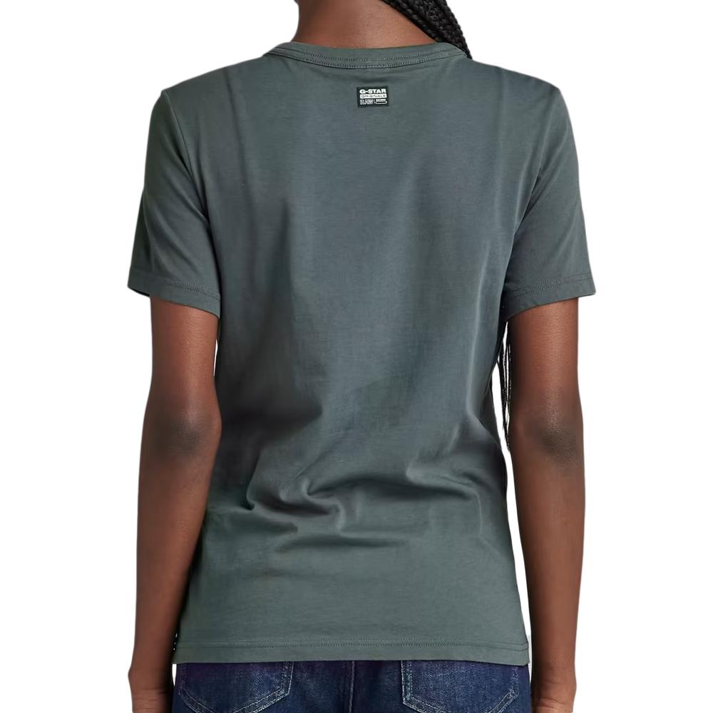 T-shirt Kaki Femme G-Star Raw Core vue 2