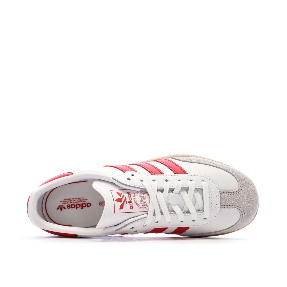 Samba Baskets Blanches/Rouge Enfant Adidas Samba Og C vue 4