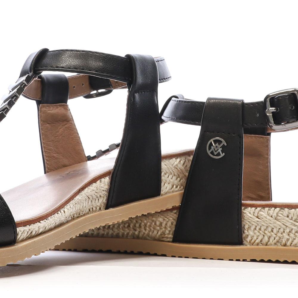 Sandales Noir Femme Chattawak SARA vue 7