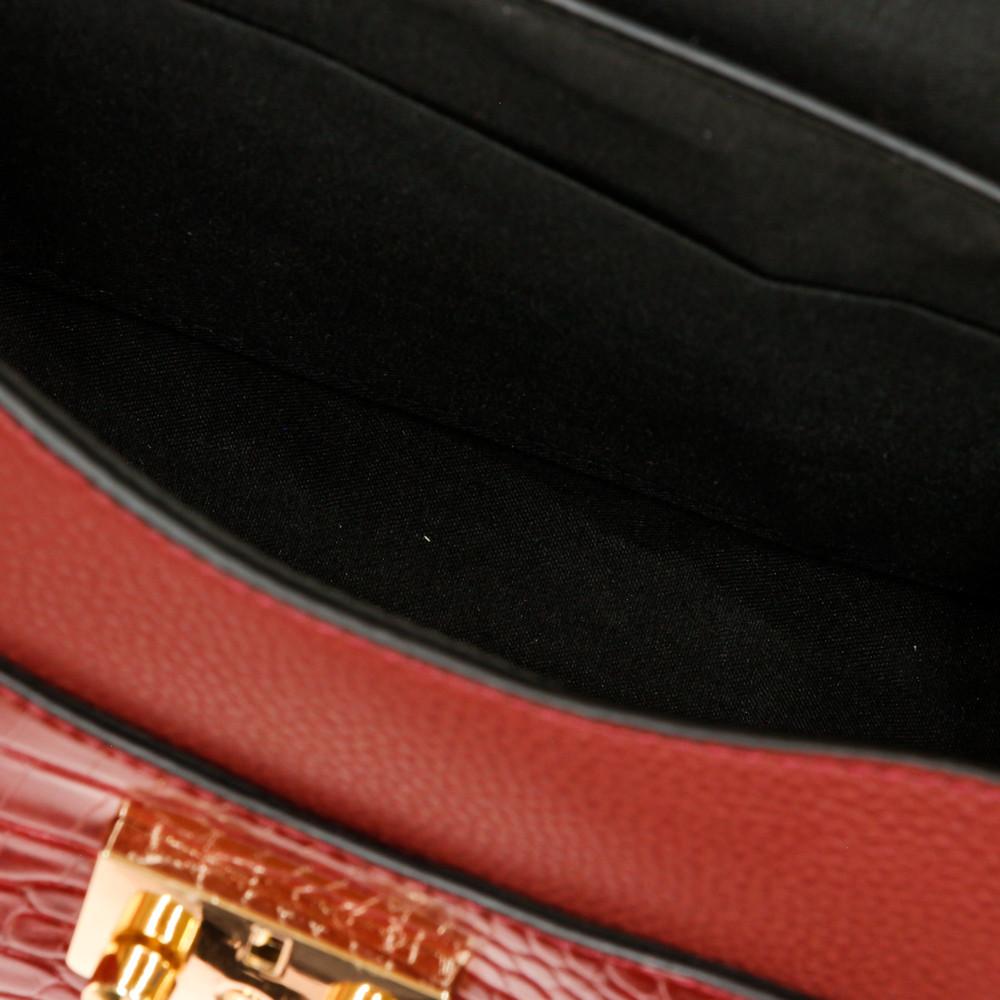 Sac Bandoulière Rouge Femme Manoukian Forest vue 4