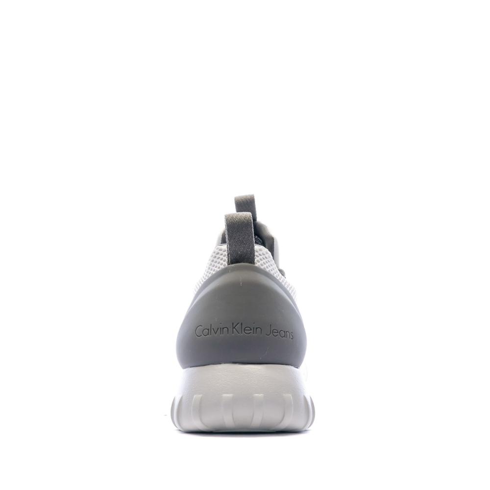 Baskets Grise/Blanche Homme Calvin Klein Jeans Runner vue 3