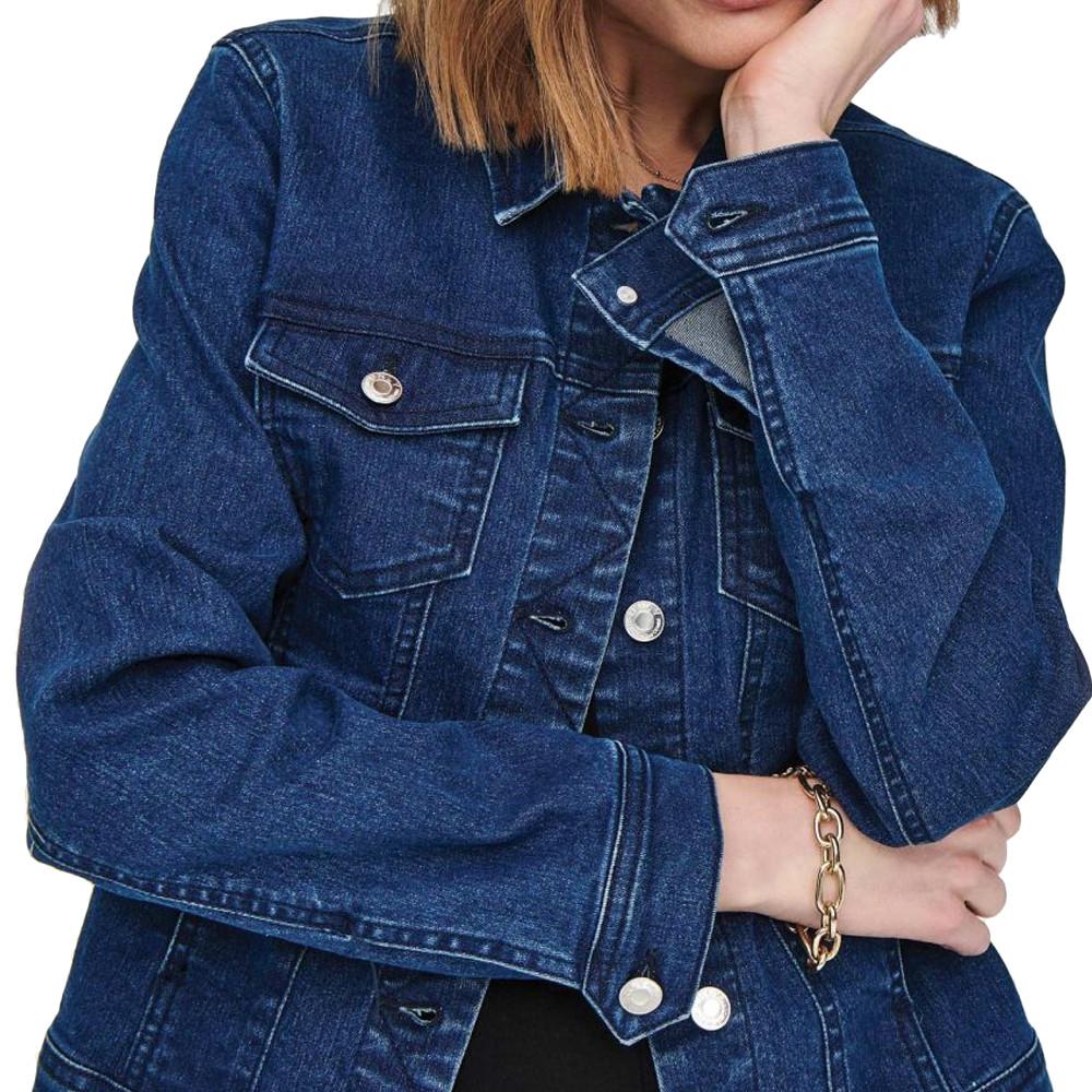 Veste en jean Bleu Femme Only Ray Royal vue 3