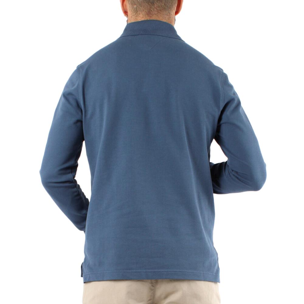 Polo Manches Longues Bleu Homme Tommy Hilfiger Aegean vue 2
