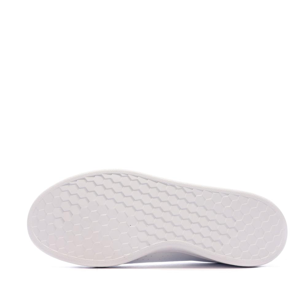 Baskets Blanches/Vert Homme Adidas Advantage vue 5