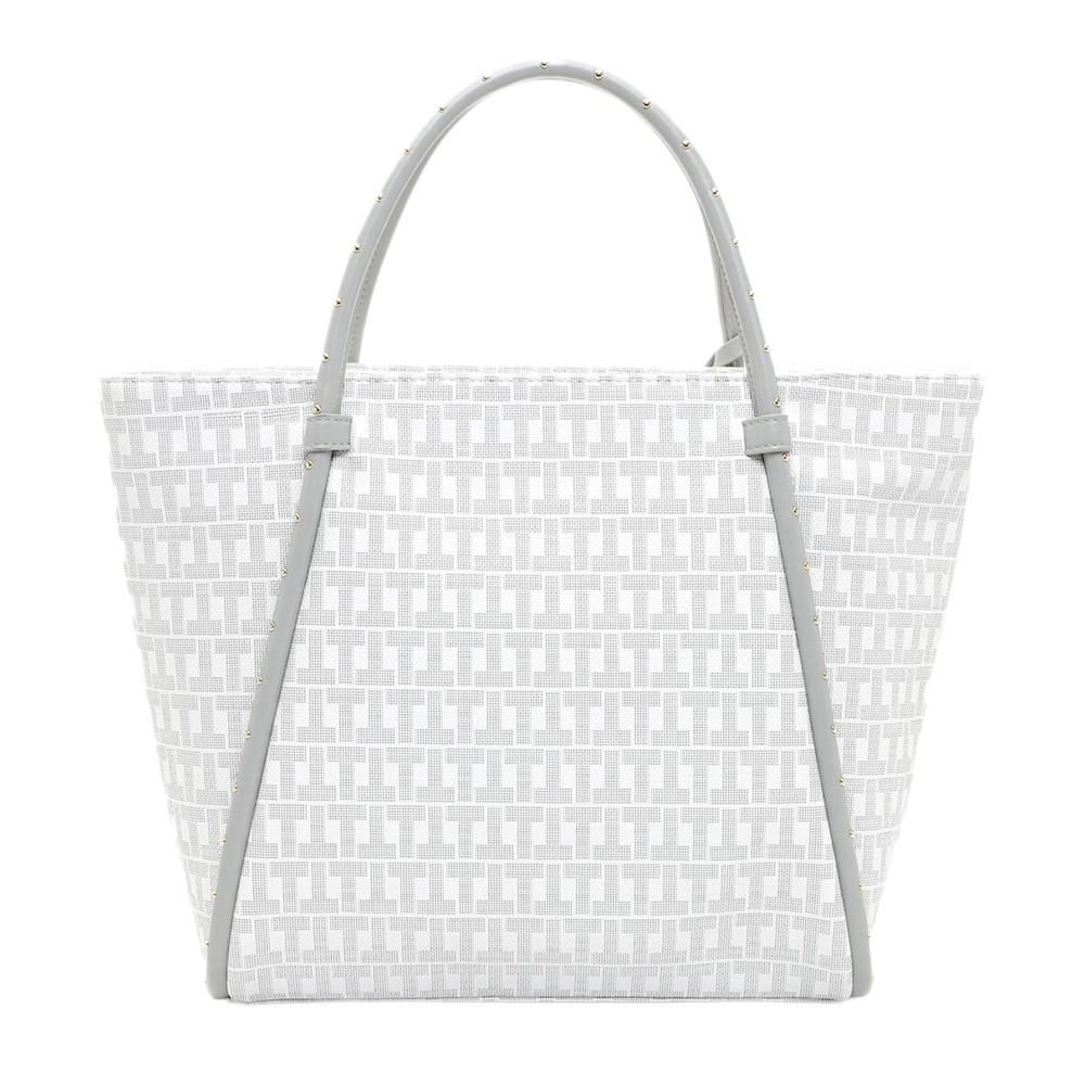 Sac Cabas Blanc/Gris Femme Tamaris Linn vue 2