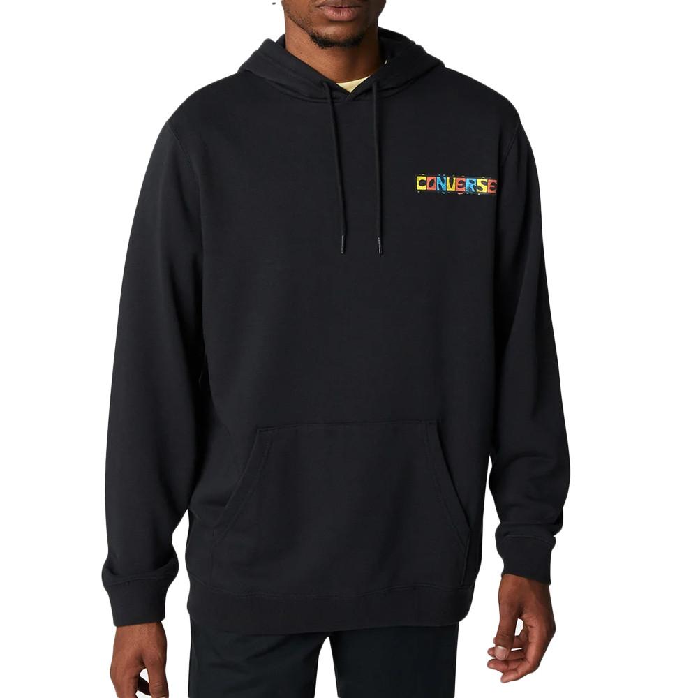 Sweat à Capuche Noir Homme Converse Daydreamer vue 2