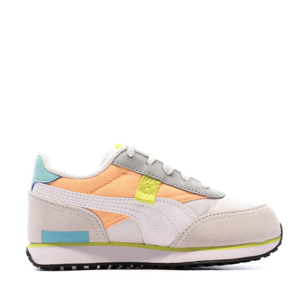 Baskets Grise/Orange/Bleu Garçon Puma Future Rider Play vue 2