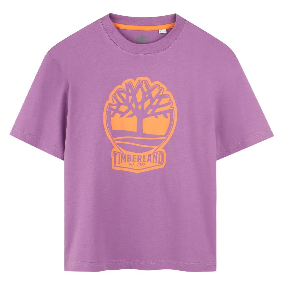 Rosa/orangefarbenes T-Shirt für Jungen von Timberland T60422 günstig