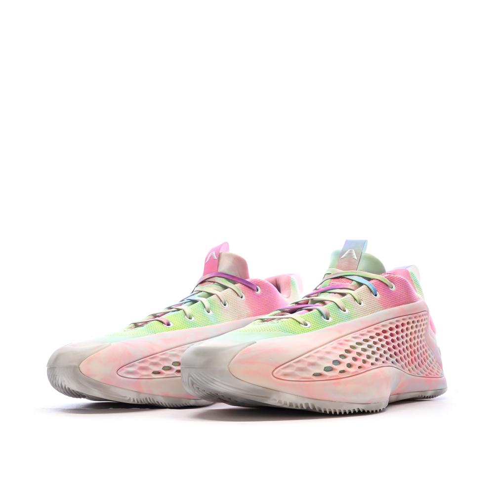 Chaussures de Basketball Rose/Blanc Homme Adidas Anthony Edwards 1 Low vue 6