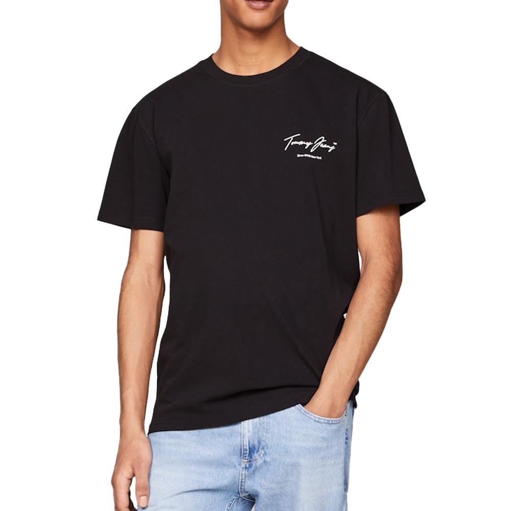 T-shirt Noir Homme Tommy Hilfiger Vintage pas cher