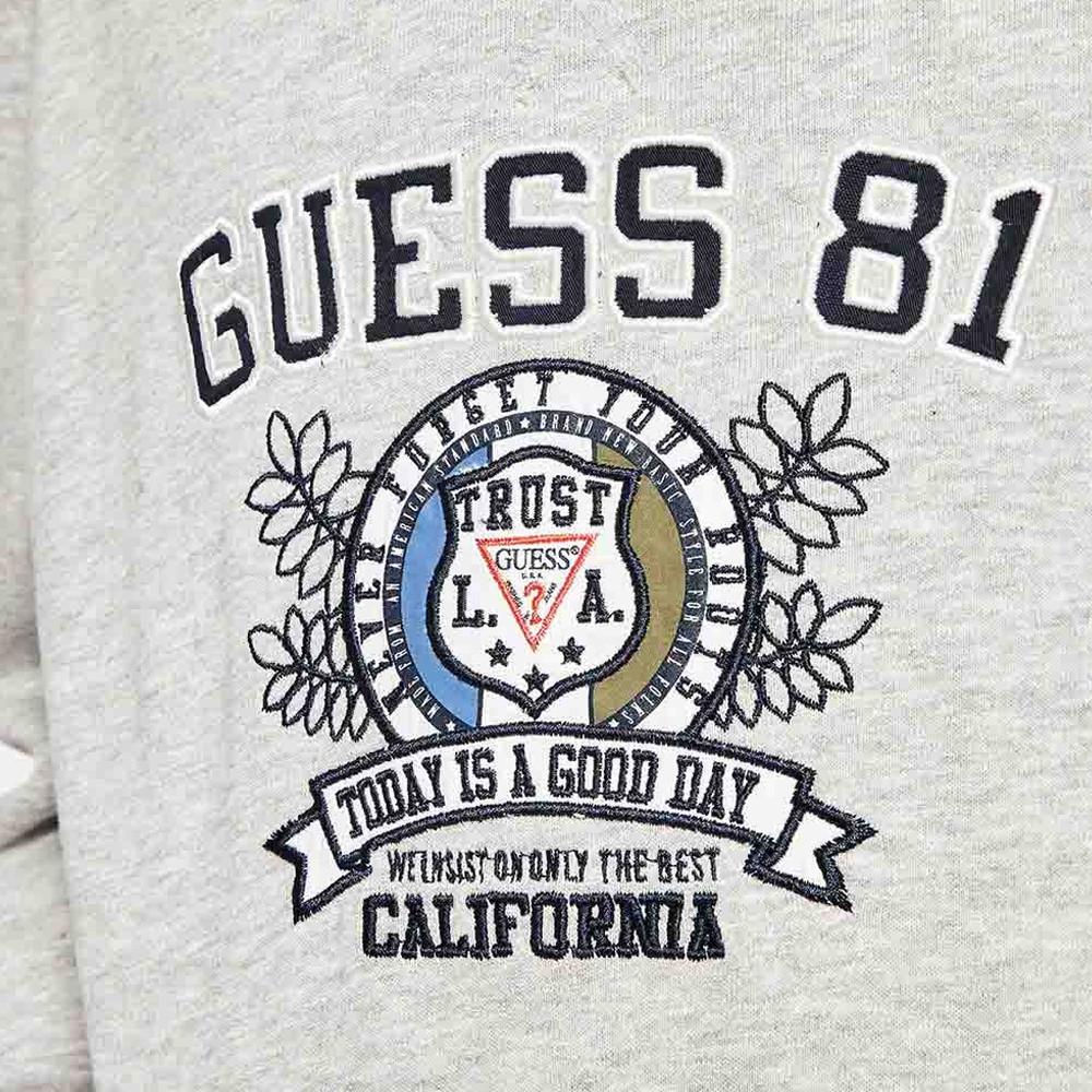Sweat à Capuche Gris Garçon Guess California vue 2