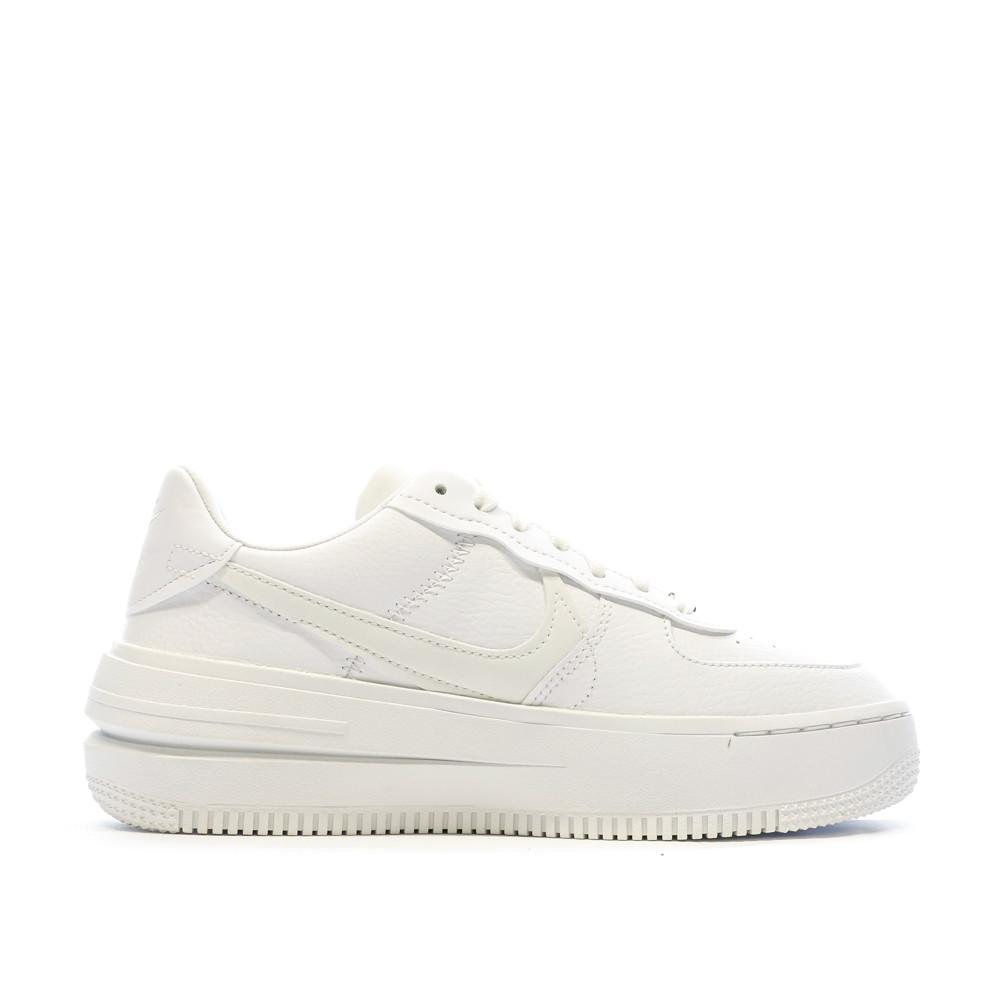 Baskets Blanches Femme Nike Air Force 1 Plateforme vue 2
