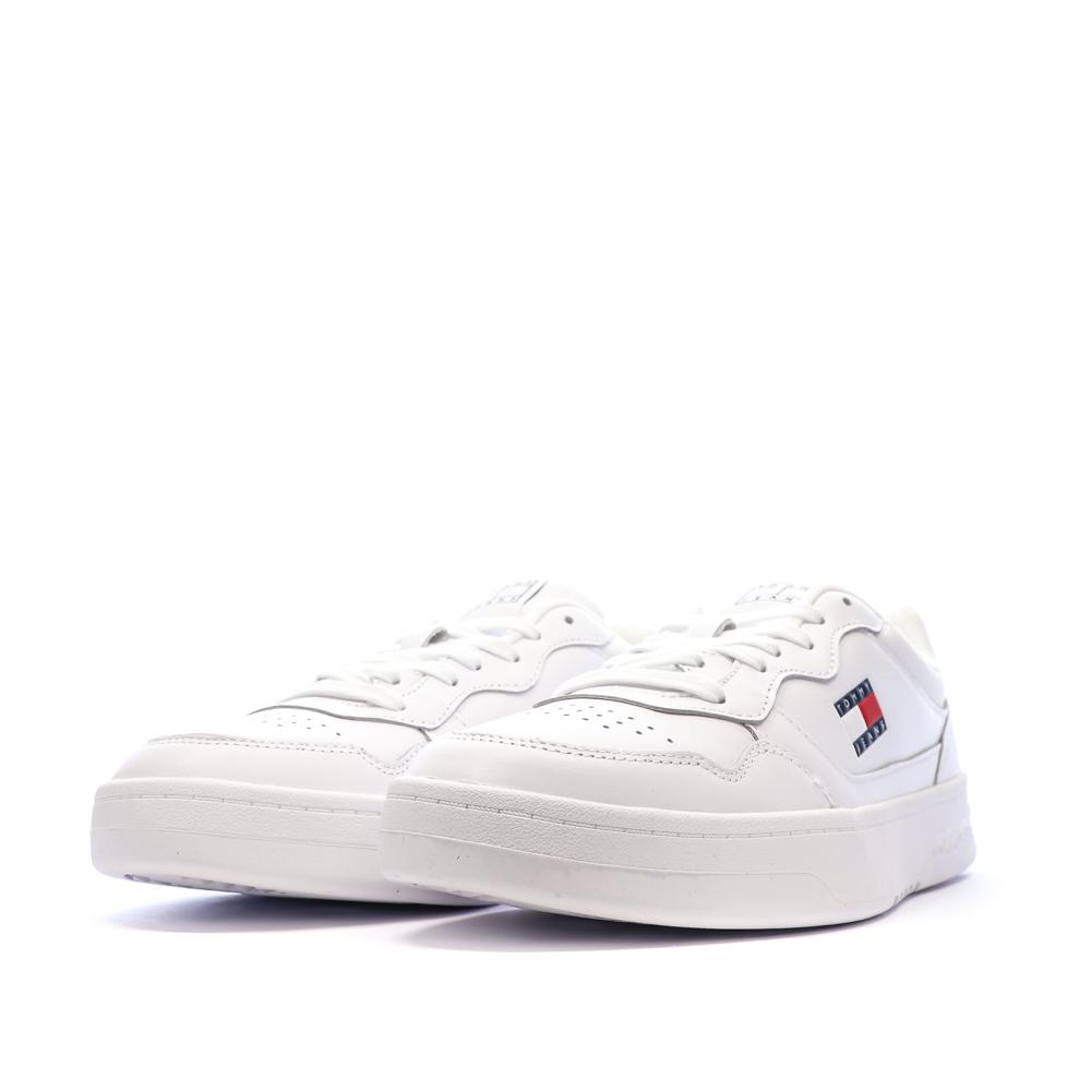 White Men's Sneakers Tommy Hilfiger Cupsole Photo of the Espace des Marques %store% store - view of %key%