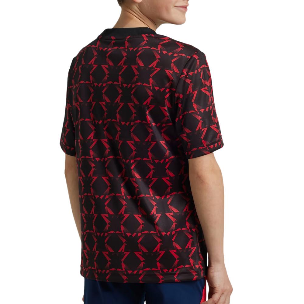 Manchester United Maillot Prématch Rouge/Noir Junior Adidas 24/25 vue 2