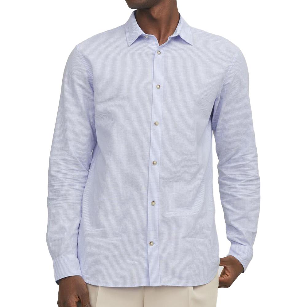 Chemise Bleu/Blanc Homme Jack & Jones Summer pas cher