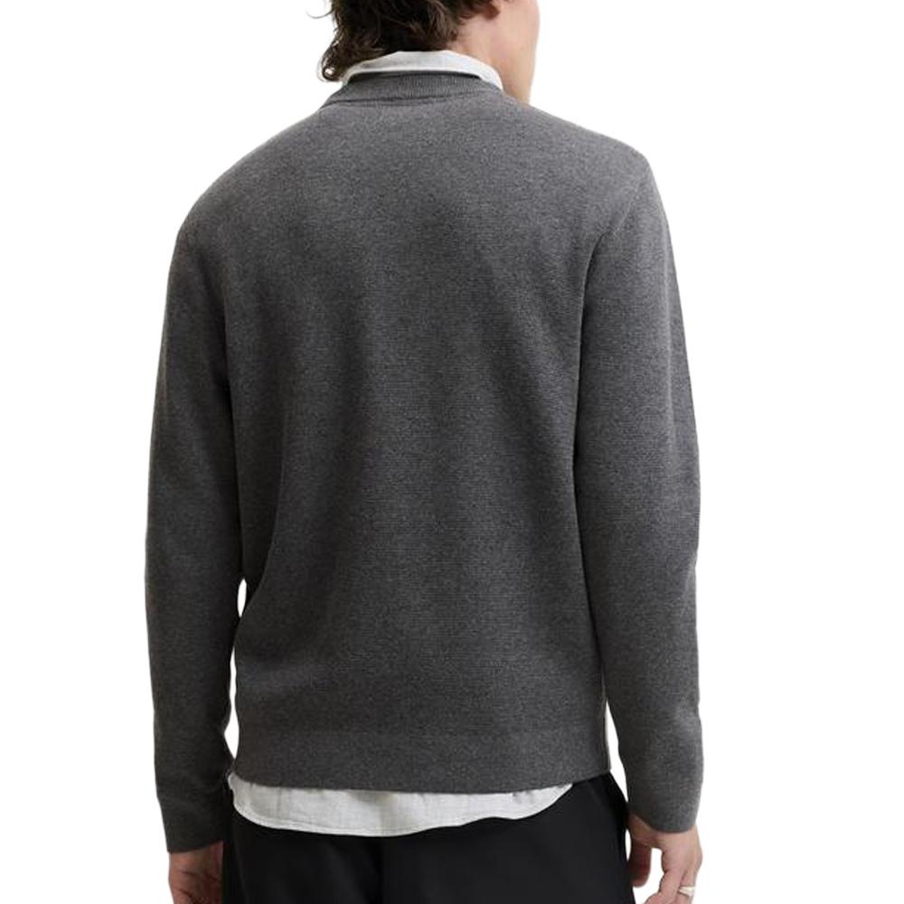 Pull Gris Foncé Homme Jack & Jones Stitch vue 2