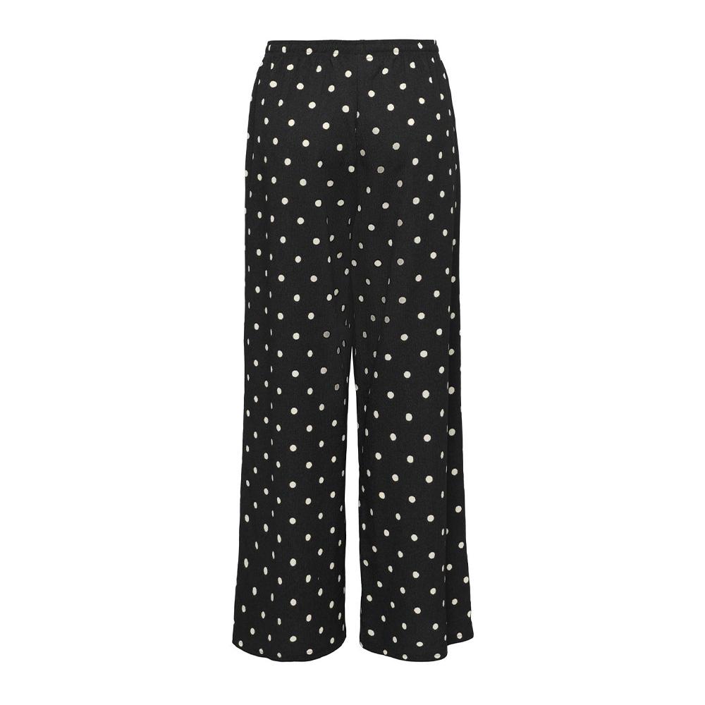 Pantalon fluide Beige/Noir à pois Femme JDY Ebbie vue 2