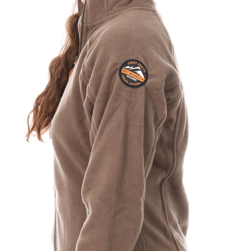 Sweat Polaire Marron Femme Best Mountain Victoria vue 3