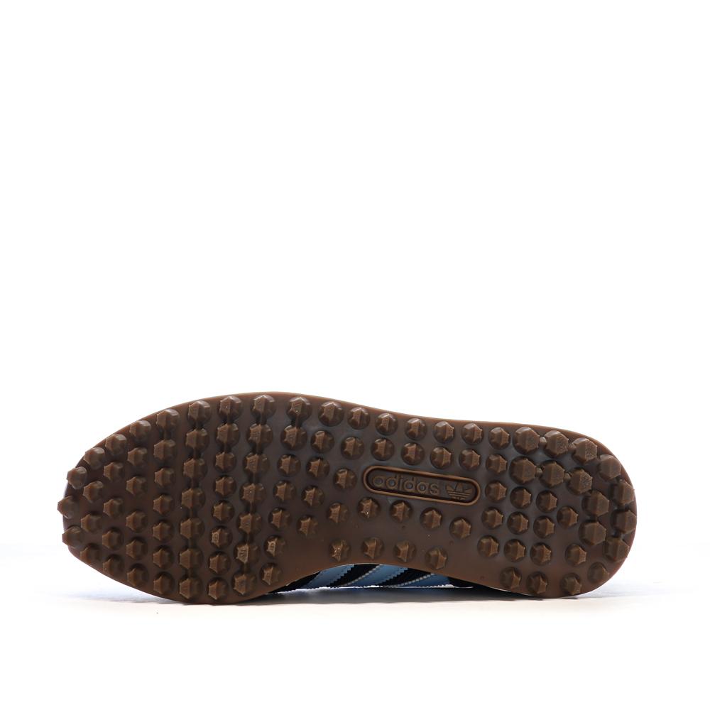 Baskets Marine/Bleu Homme Adidas La Trainer vue 5