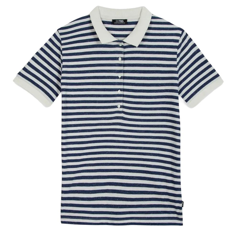 Women’s White/Navy TBS ADIALPOL Polo Shirt affordable