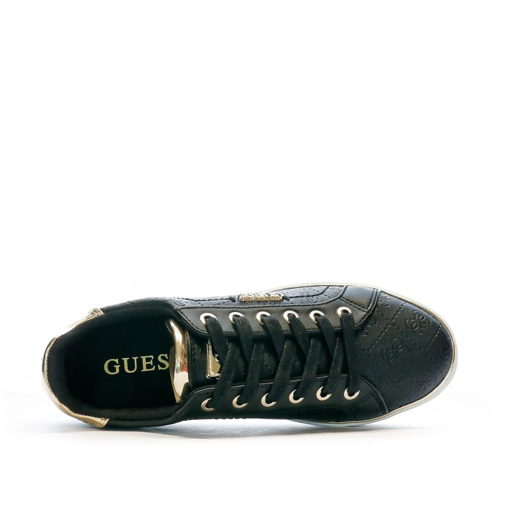 Baskets Noires Femme Guess Beckie vue 4