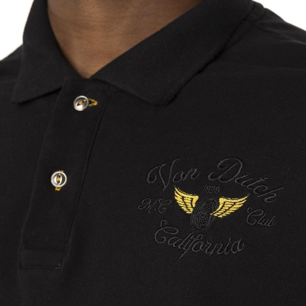 Polo Noir Homme Von Dutch MICK vue 3