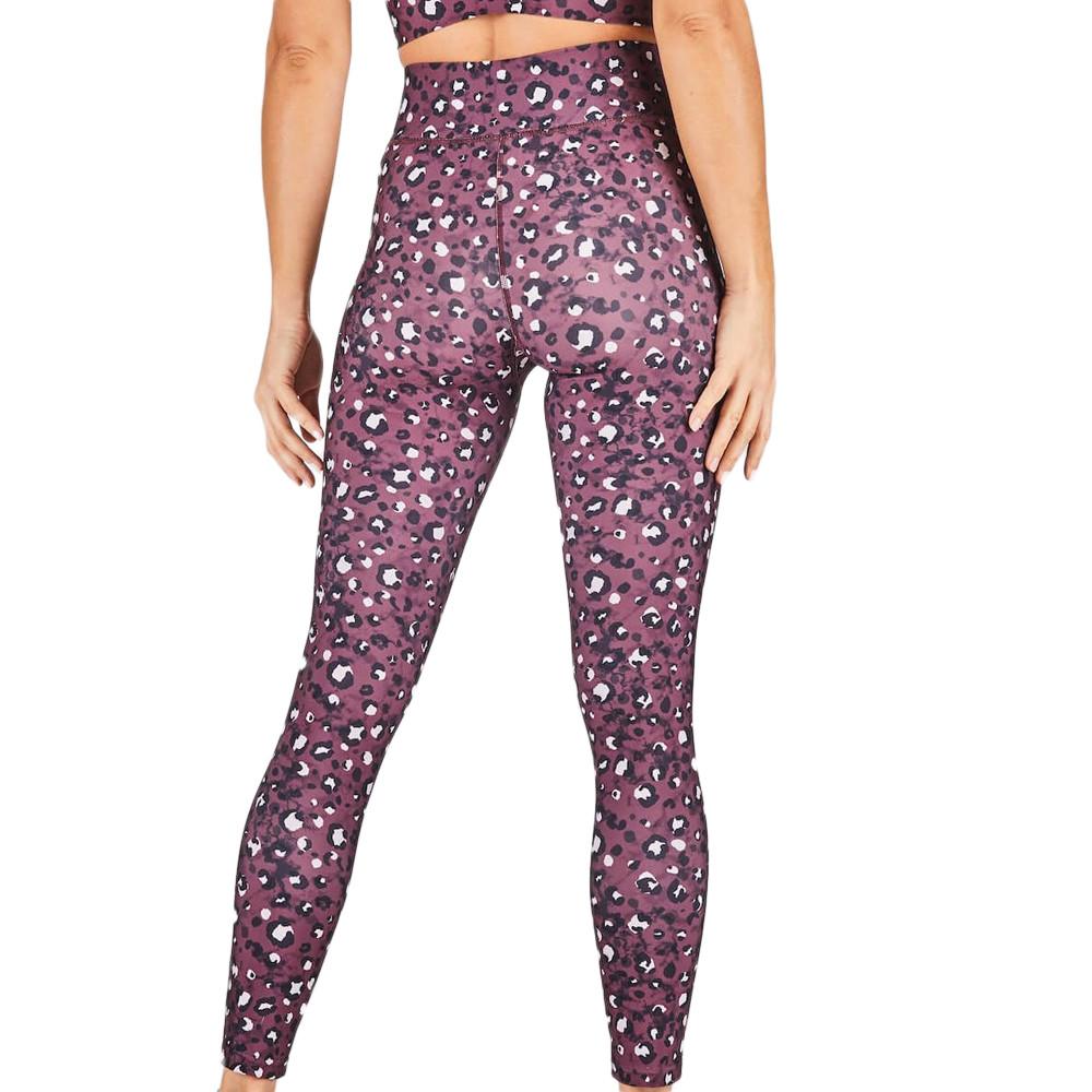 Legging Violet à Motifs Femme No Publik Fauve vue 2