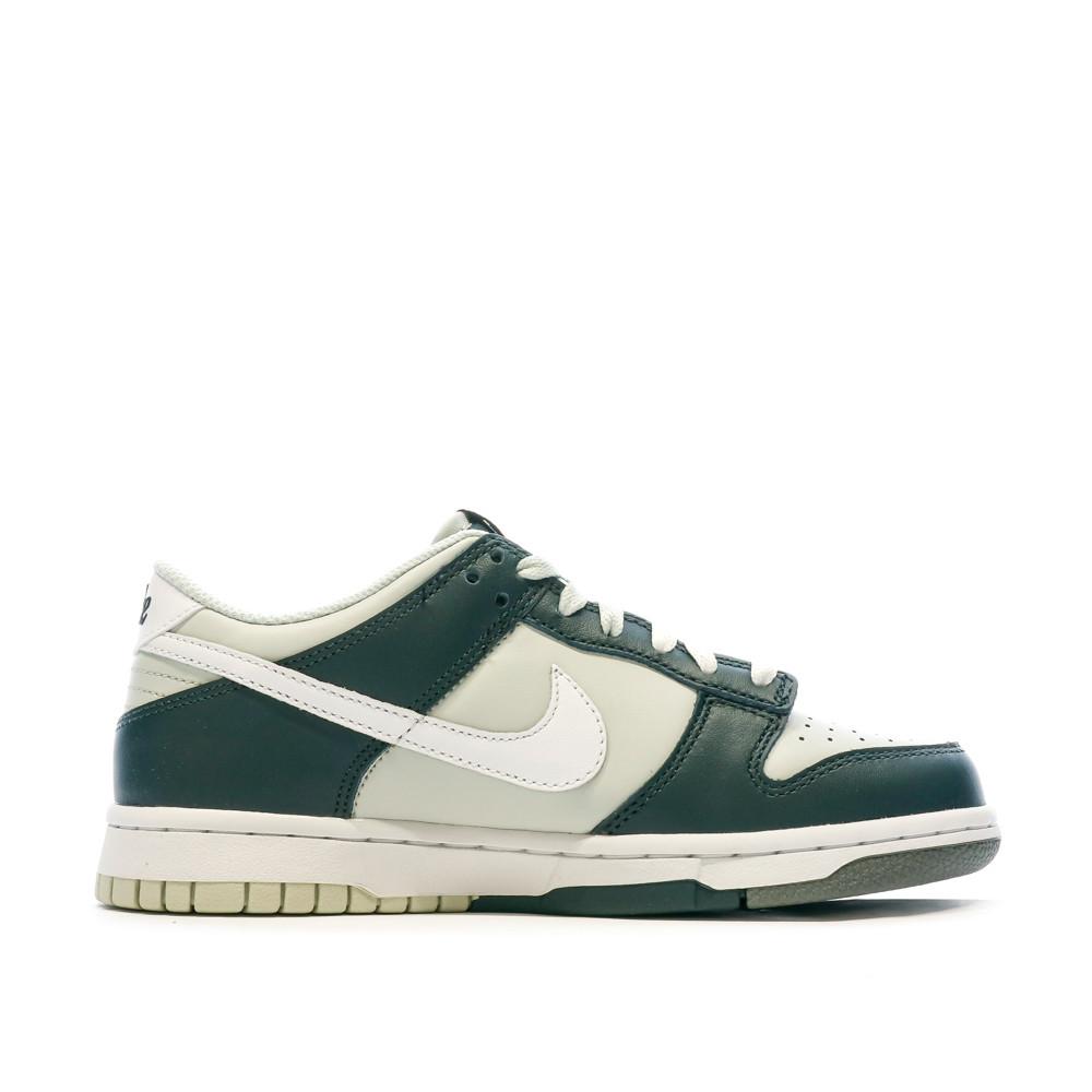 Baskets Vert Amande Junior Nike Dunk Low vue 2