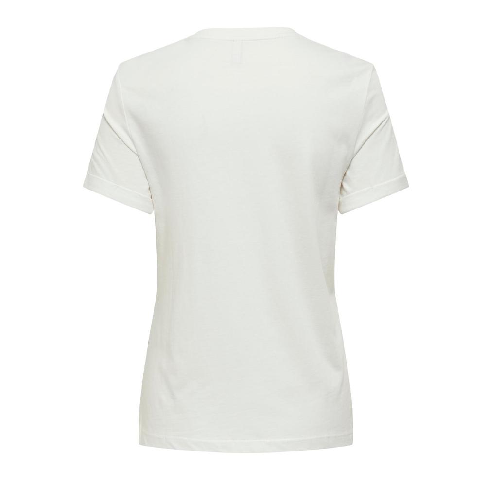 T-Shirt Blanc Femme Only Stella vue 2