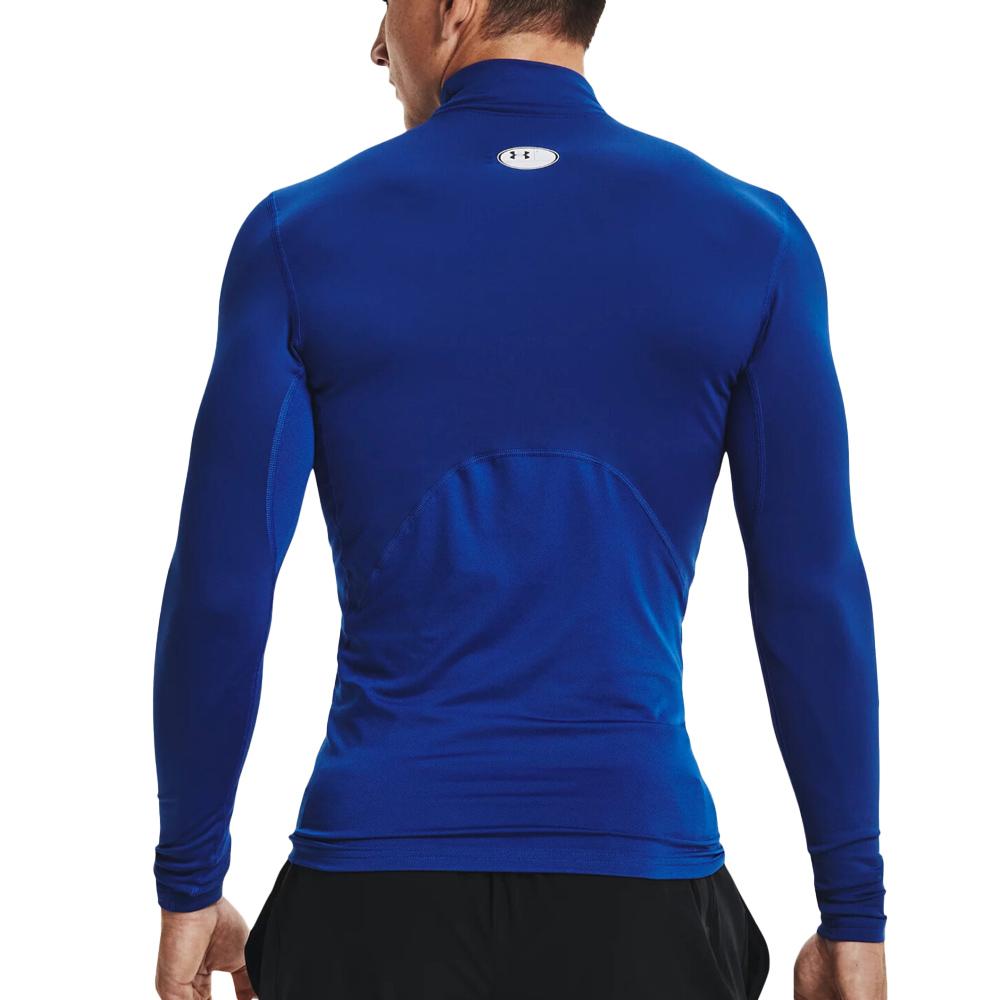 T-shirt Bleu Homme Under Armour Comp Mock vue 2