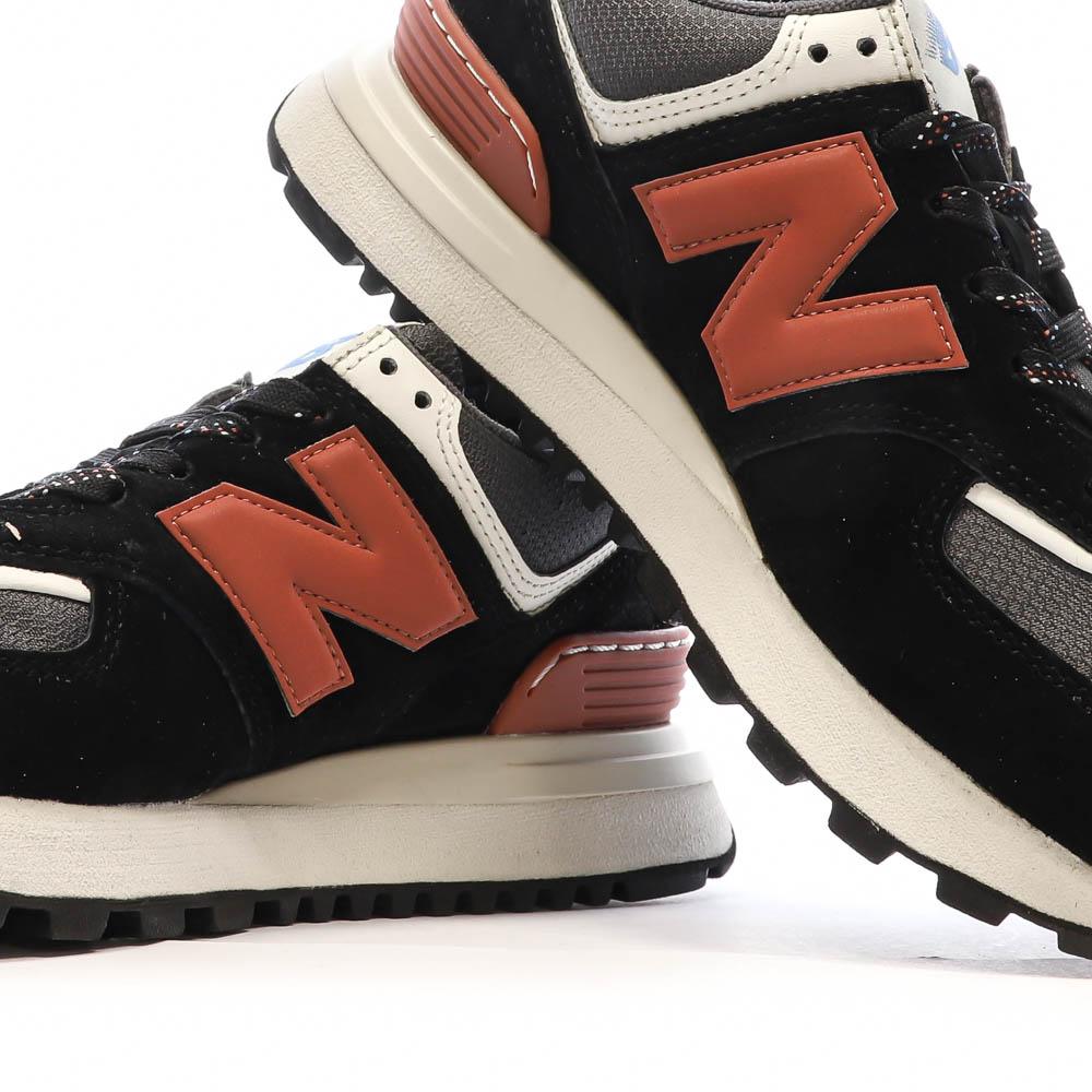 Baskets Noires/Bleues Homme New Balance 574 vue 7