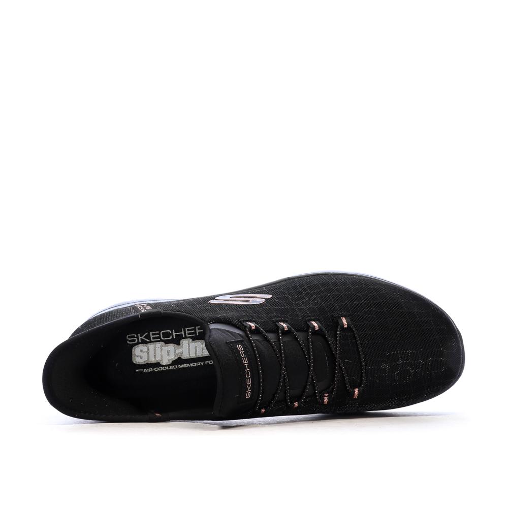 Basket Noir/Rose Femme Skechers Summits Classy Night vue 4