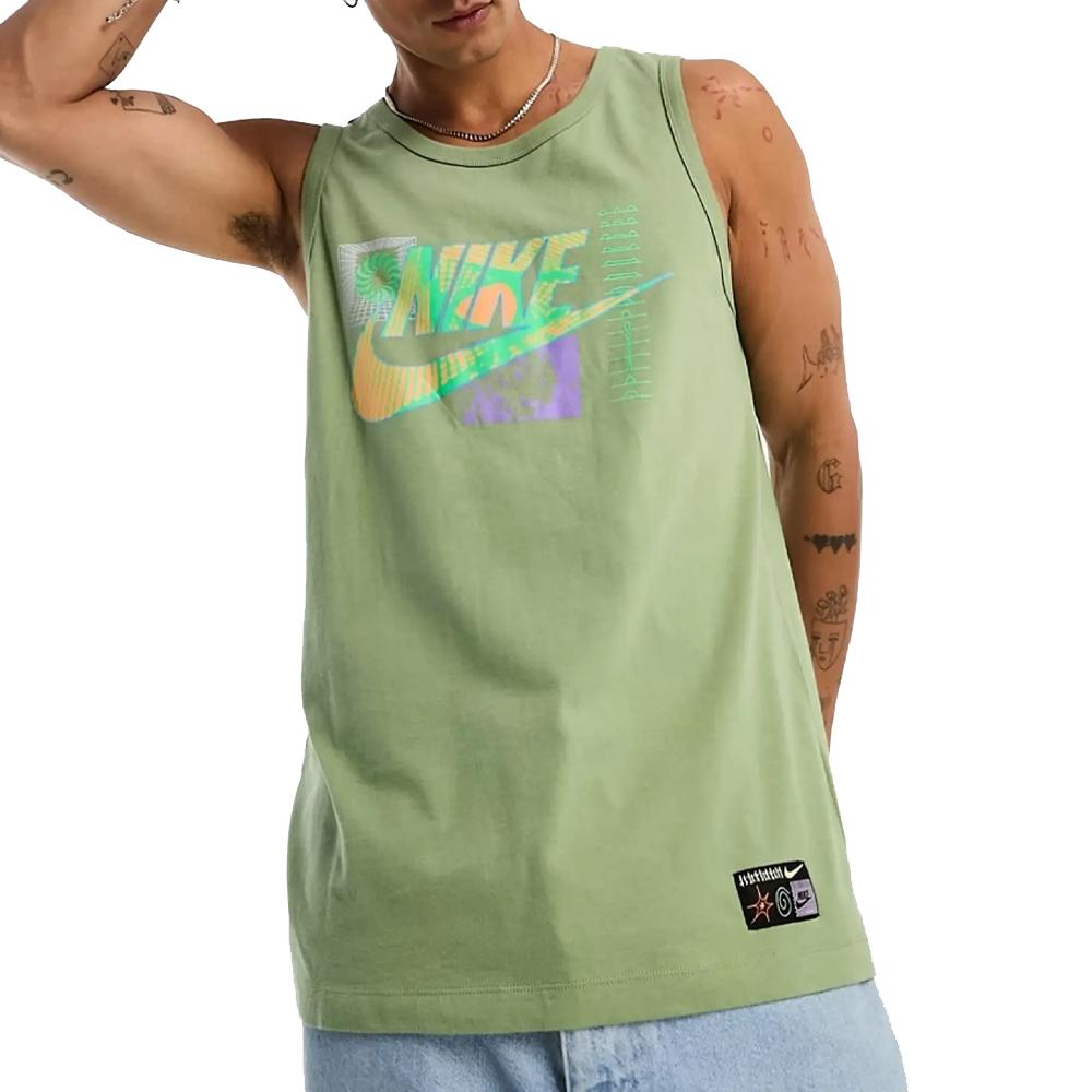 Débardeur Vert Homme Nike Festival pas cher