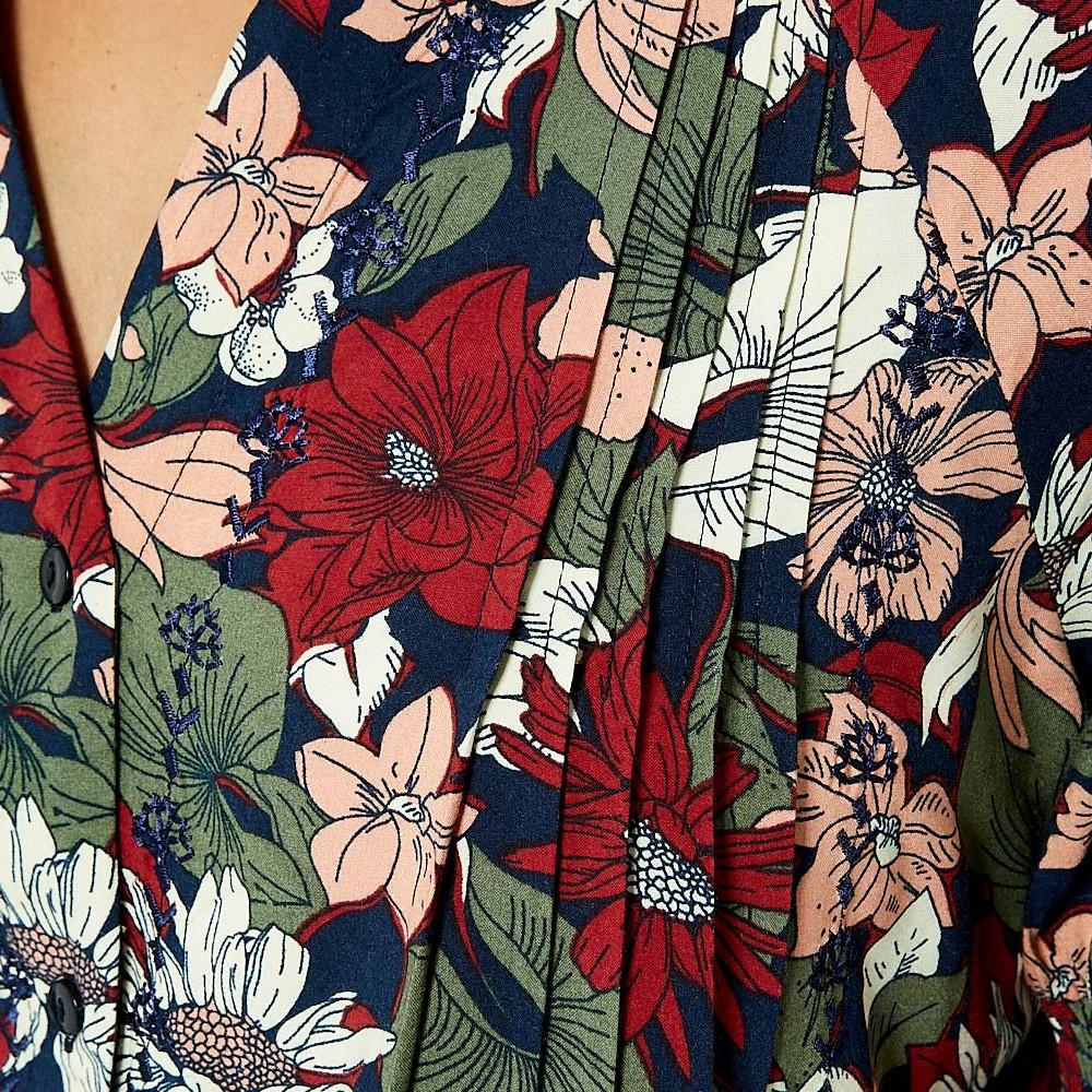 Chemise Noire à Motifs Femme Kaporal Glue vue 3