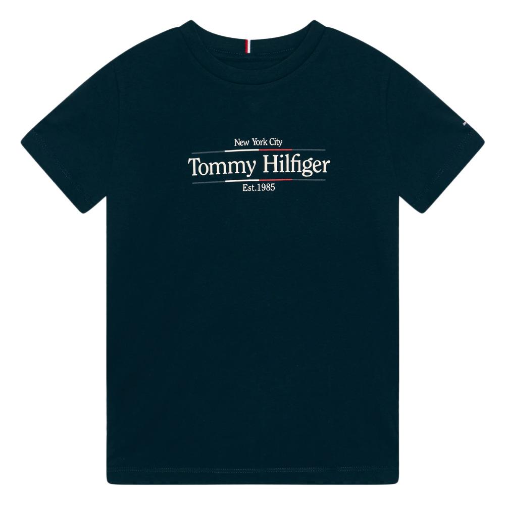 T-shirt Marine Garçon Tommy Hilfiger Icon pas cher
