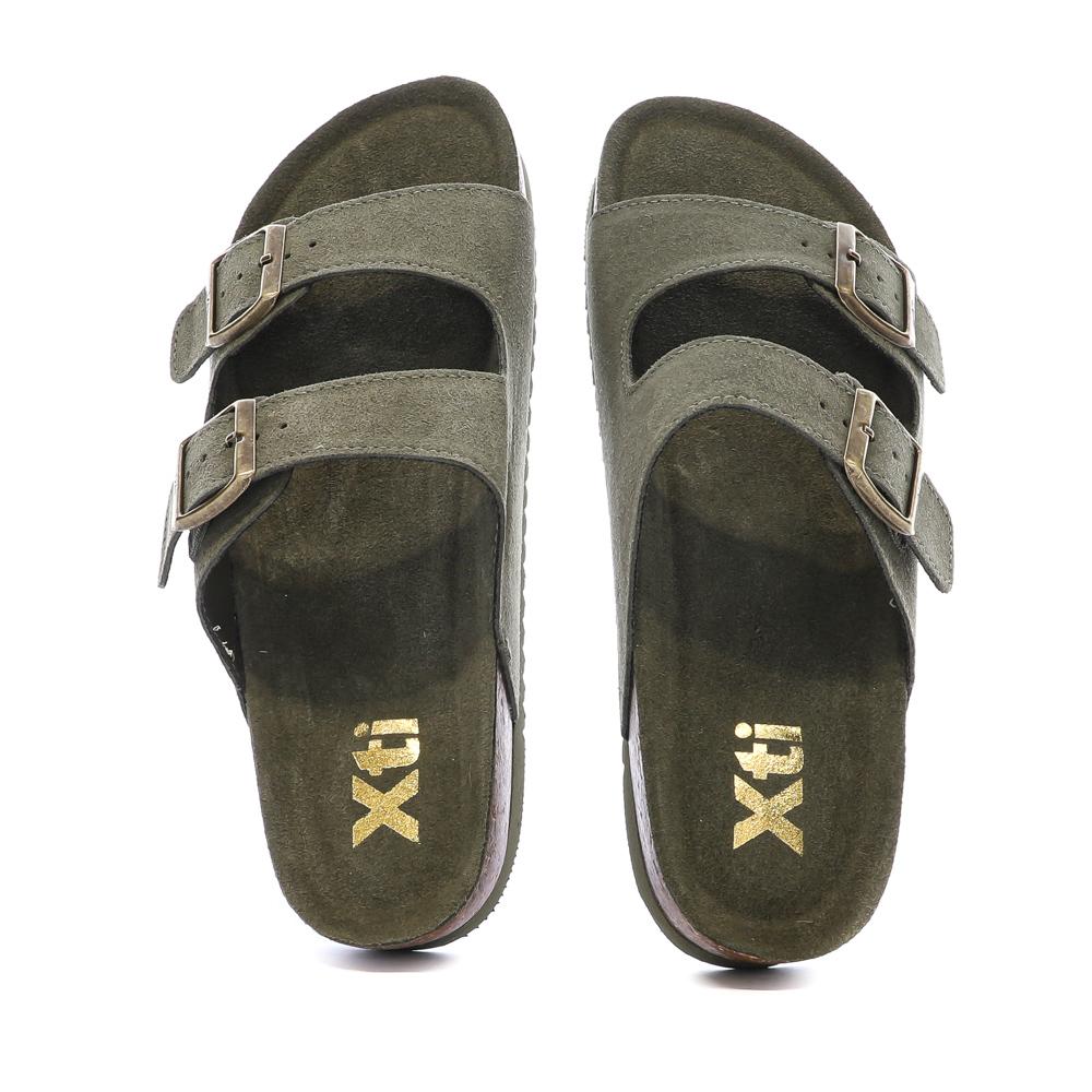 Sandales Kaki Femme Xti Cuir 142552 vue 3