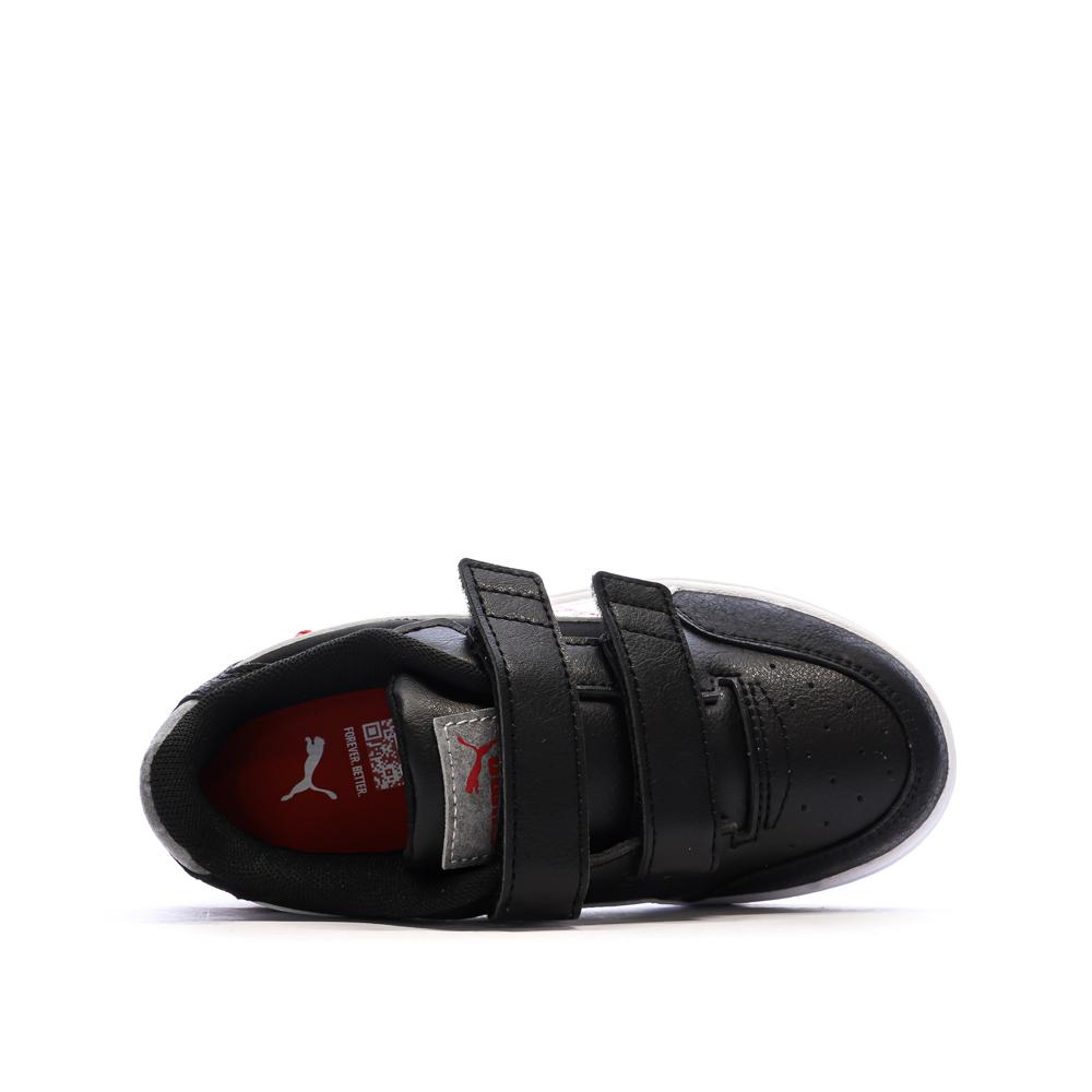 Zapatillas negras/blancas para niño Puma Shuffle Downtown ver 4