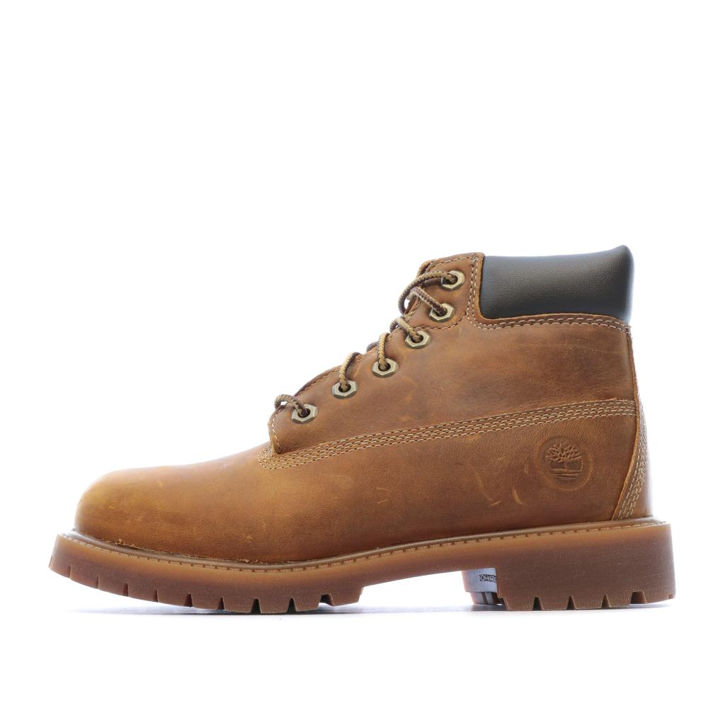 Boots Marron Garçon Timberland AUTHENTIC 6 pas cher