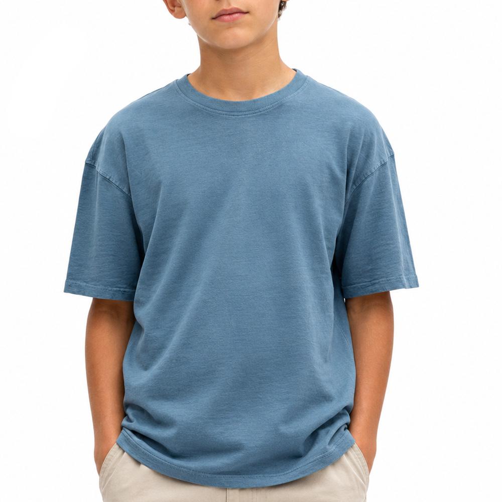 T-Shirt Bleu Garçon Paname Brothers Uniclo pas cher