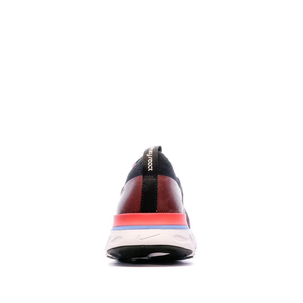 Chaussures De Running Noires Homme Nike React Infinity Run FK vue 3