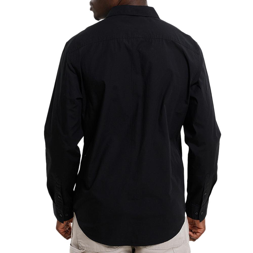 Chemise Noir Homme Calvin Klein Jeans Poplin Classic Sh vue 2