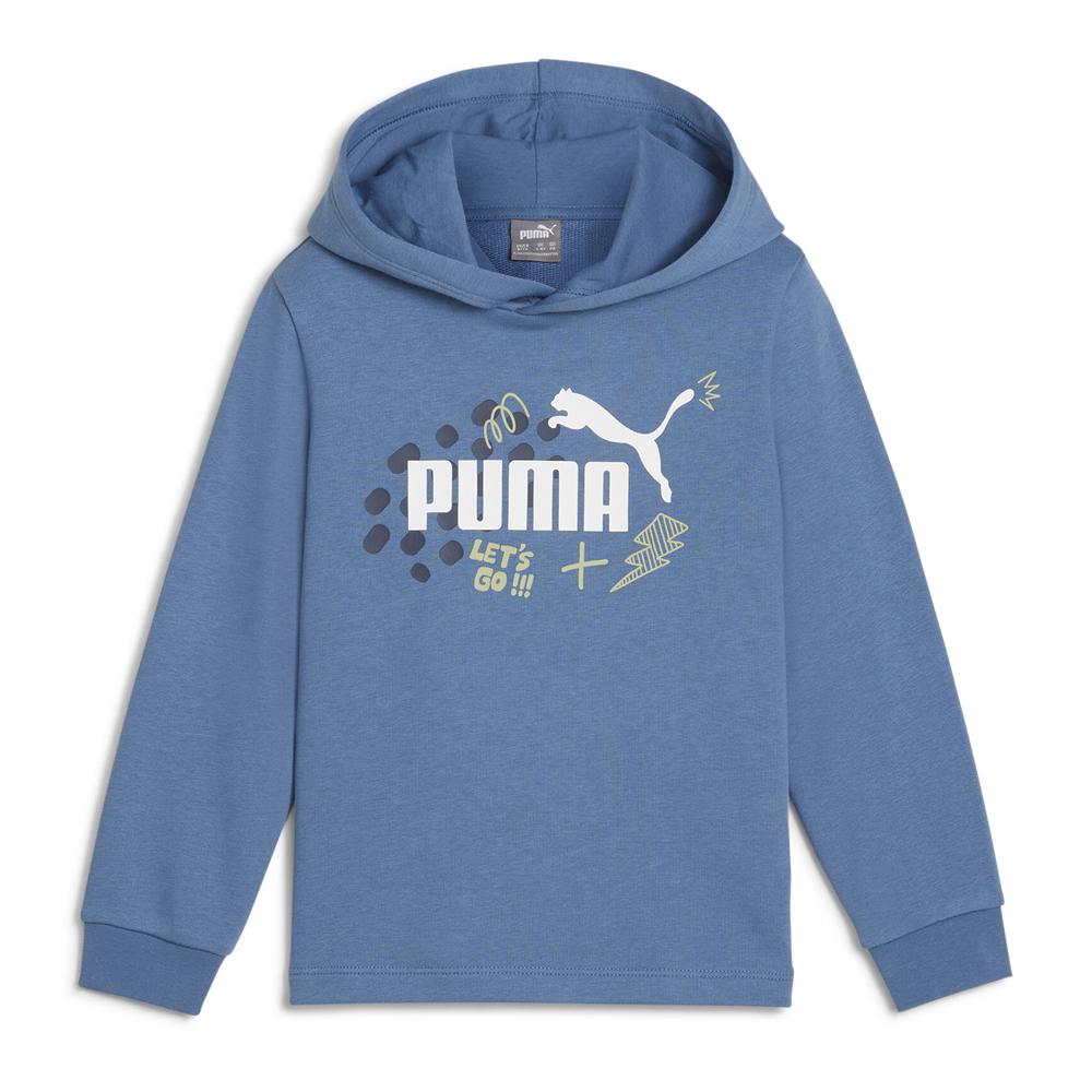 Sweat Bleu Garçon Puma Hoodie pas cher
