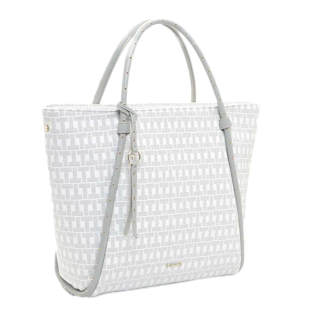 Sac Cabas Blanc/Gris Femme Tamaris Linn vue 3