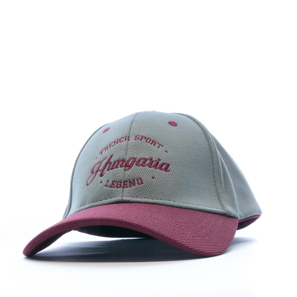 Casquette gris/bordeaux homme Hungaria Baseball French Sport Legend pas cher