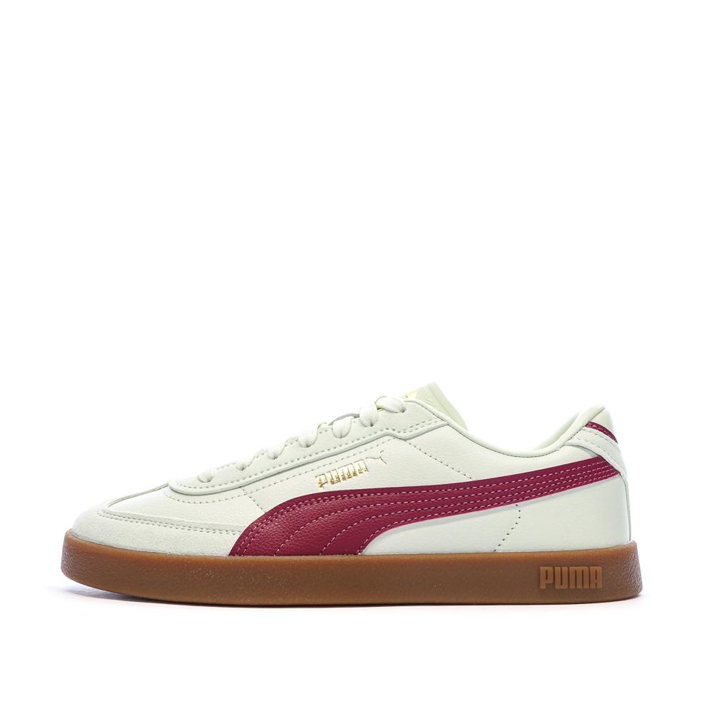 Baskets Bordeaux/Vert Femme Puma Club II Era pas cher