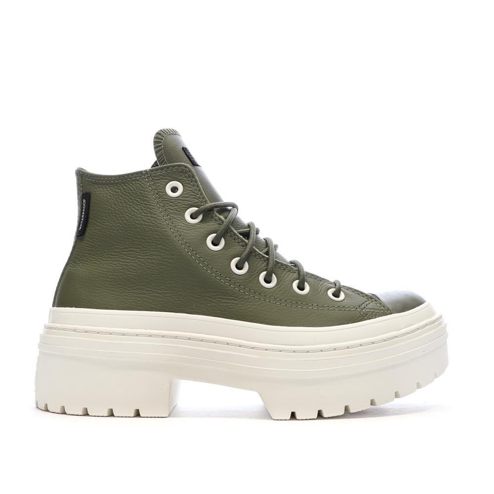 Baskets Kaki Femme Converse Chuck Taylor All Star Lugged Heel vue 2
